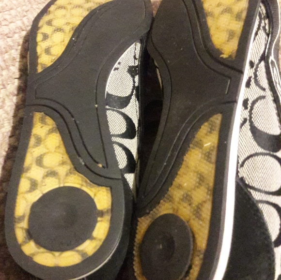 Coach Black/Grey Classy Sneakers 9.5 - Picture 3 of 9